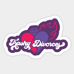 Flaming Heart Alternate Logo Sticker